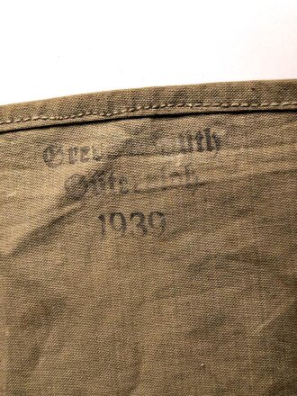 Futtersack Wehrmacht datiert 1939. gebraucht, ungereinigt