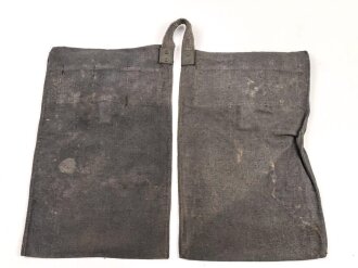 Wehrmacht, Beutel für Gewehrgranaten . Dunkelblaues, ungebrauchtes Stück mit  Lagerspuren, ungereinigt