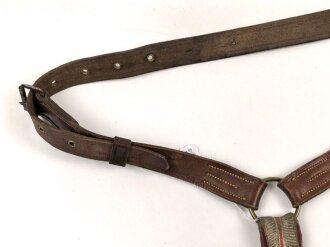 Säbelkoppel Kaiserreich. Nicht gereinigt, Leder weich