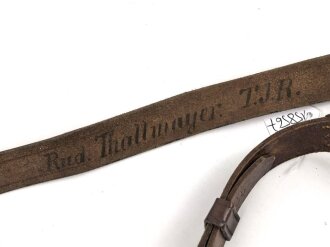 Säbelkoppel Kaiserreich. Nicht gereinigt, Leder weich