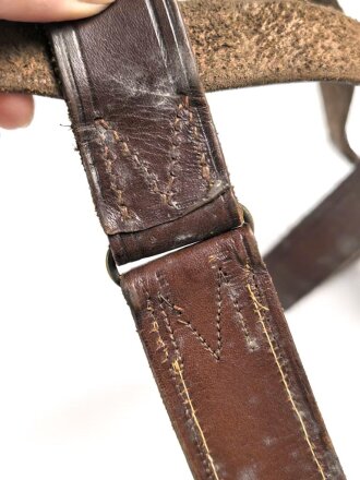 Säbelkoppel Kaiserreich. Nicht gereinigt, Leder weich