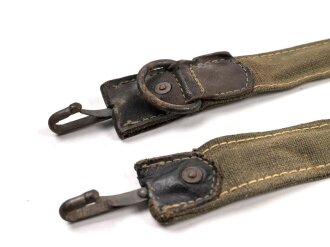 Trageriemen für den Brotbeutel der Helferinnen in der Wehrmacht.  Getragenes Stück