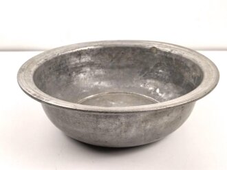Reichsarbeitsdienst, Waschschüssel aus Aluminium , Hersteller RFI 38 . gebraucht, ungereinigt