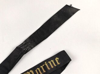 Niederlande, Mützenband " Koninklijke Marine" Alter unbekannt, Gesamtlänge 96cm