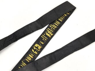 Niederlande, Mützenband " Koninklijke Marine" Alter unbekannt, Gesamtlänge 96cm