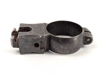 Teil einer Zielfernrohr Montage. Innendurchmesser 26mm, ohne Bezeichnung, Alter und Herkunft unbekannt