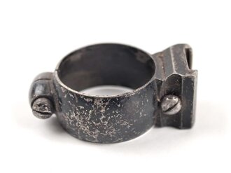 Teil einer Zielfernrohr Montage. Innendurchmesser 24,5mm, ohne Bezeichnung, Alter und Herkunft unbekannt