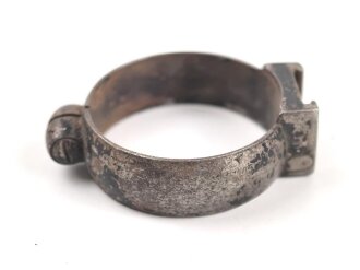 Teil einer Zielfernrohr Montage. Innendurchmesser 35mm, ohne Bezeichnung, Alter und Herkunft unbekannt