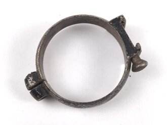 Teil einer Zielfernrohr Montage. Innendurchmesser 35mm, ohne Bezeichnung, Alter und Herkunft unbekannt