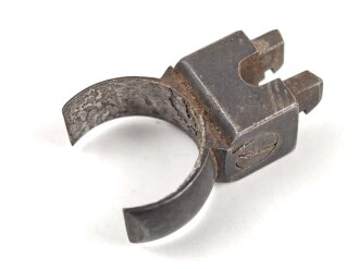 Teil einer Zielfernrohr Montage. Innendurchmesser knapp 22,7 mm, ohne Bezeichnung, Alter und Herkunft unbekannt