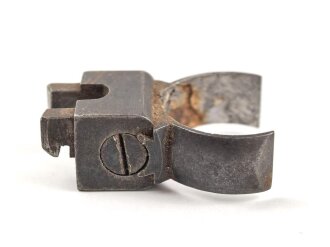 Teil einer Zielfernrohr Montage. Innendurchmesser knapp 22,7 mm, ohne Bezeichnung, Alter und Herkunft unbekannt