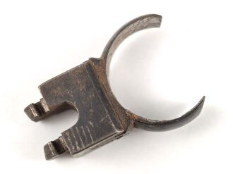 Teil einer Zielfernrohr Montage. Innendurchmesser knapp 22,7 mm, ohne Bezeichnung, Alter und Herkunft unbekannt