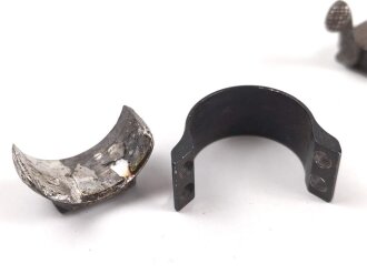 Konvolut Teile für Zielfernrohr Montagen. Alter und Herkunft unbekannt