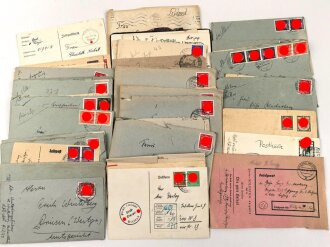 Konvolut Feldpost / Post aus verschiedenen Nachlässen, etwa 50 Belege