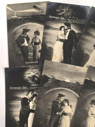 1. Weltkrieg, zehn Ansichtskarten