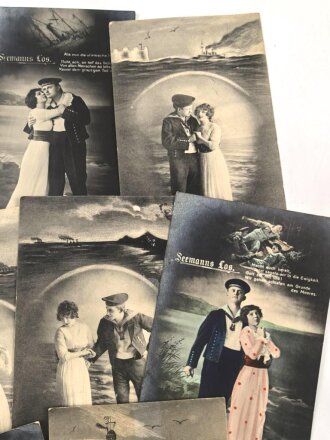 1. Weltkrieg, zehn Ansichtskarten