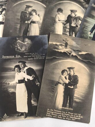 1. Weltkrieg, zehn Ansichtskarten