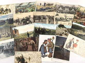 Kaiserreich und  1. Weltkrieg, 20 x  Ansichtskarten