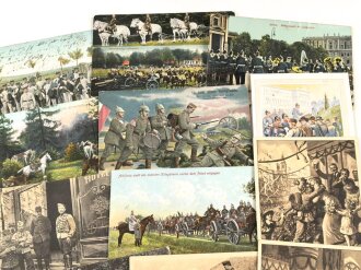 Kaiserreich und  1. Weltkrieg, 26 x  Ansichtskarten