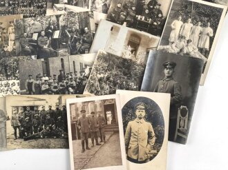 Kaiserreich und  1. Weltkrieg, 50 originale Fotos, meist im Ansichtskartenformat