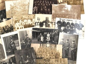 Kaiserreich und  1. Weltkrieg, 50 originale Fotos, meist im Ansichtskartenformat