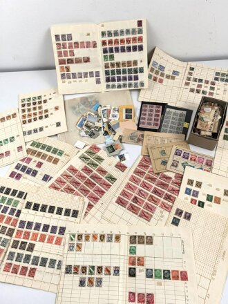 Konvolut Briefmarken aus verschiedenen Nachlässen.