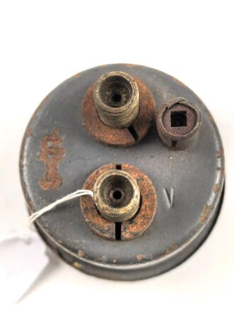 Druckanzeiger kg/cm². Durchmesser 65mm. Originallack. Alter und Herkunft unbekannt