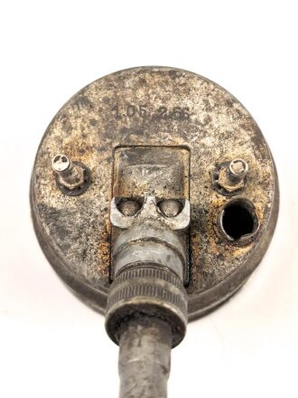 Tachometer mit Welle VDO. Durchmesser 85mm. Originallack. Alter und Herkunft unbekannt