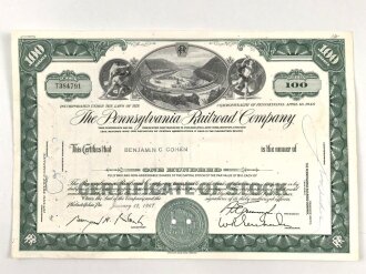 USA, "The Pennsylvania Railroad Company"  Aktie...