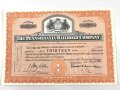 USA, "The Pennsylvania Railroad Company"  Aktie / Anteilsschein  datiert 1951. Maße  20,5 x 30,5m