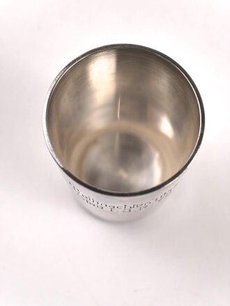 Heer, Erinnerungsbecher " Weihnachten 1938  Stab I./...