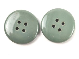 2 x Glasknopf Wehrmacht, je 22,5mm