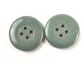 2 x Glasknopf Wehrmacht, je 22,5mm