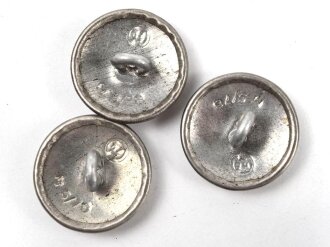 3 x Knopf für eine SA Dienstbluse, je 20mm, RZM...