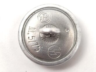 Allgemeine SS, Knopf für einen Waffenrock / Feldbluse. 21mm, RZM / SS markiert. Sie erhalten ein ( 1 ) Stück