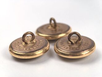 Handelsmarine, 3 x Knopf wohl einer Reederei " AL" je 22mm