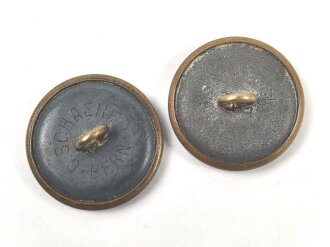 Schweiz, 2 x Knopf für eine Uniform je 23mm