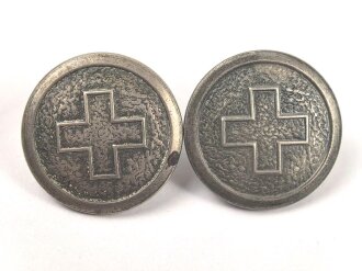 Schweiz, 2 x Knopf für eine Uniform je 23mm
