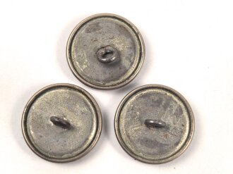 Schweiz, 3 x Knopf für eine Uniform je 23mm