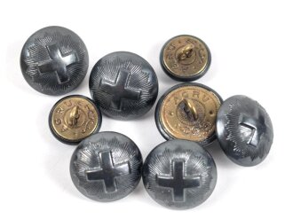 Schweiz, Satz Knöpfe für eine Uniform15 und 20mm