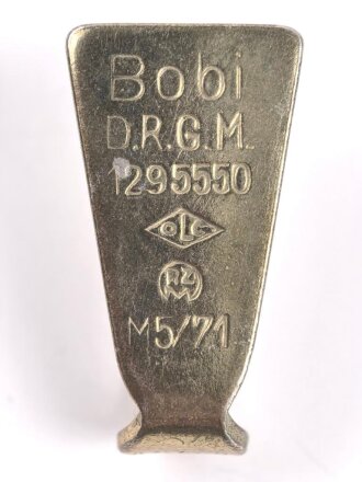 Koppelhaken ( Seiten- oder Rückenhaken ) für eine Parteibluse, vergoldet, sie erhalten ein ( 1 ) Stück