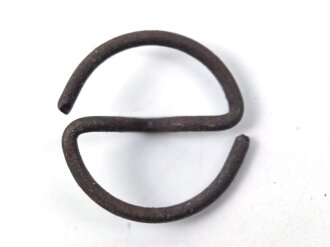 9 x S-Ring für Uniformknöpfe der Wehrmacht. Eisen, leicht angerostet