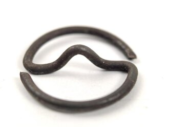 8 x S-Ring für Uniformknöpfe der Wehrmacht. Eisen, leicht angerostet