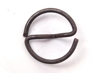 8 x S-Ring für Uniformknöpfe der Wehrmacht. Eisen, leicht angerostet