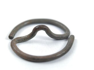 9 x S-Ring für Uniformknöpfe der Wehrmacht. Eisen