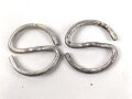 2 x S-Ring für Uniformknöpfe der Wehrmacht. Aluminium