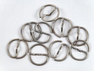 9 x S-Ring für Uniformknöpfe der Wehrmacht....
