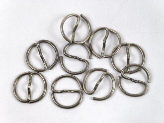 9 x S-Ring für Uniformknöpfe der Wehrmacht. Magnetisch