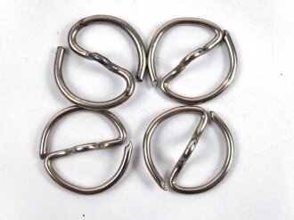 4 x S-Ring für Uniformknöpfe der Wehrmacht....