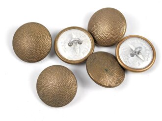 6 Stück Uniformknöpfe je 21mm